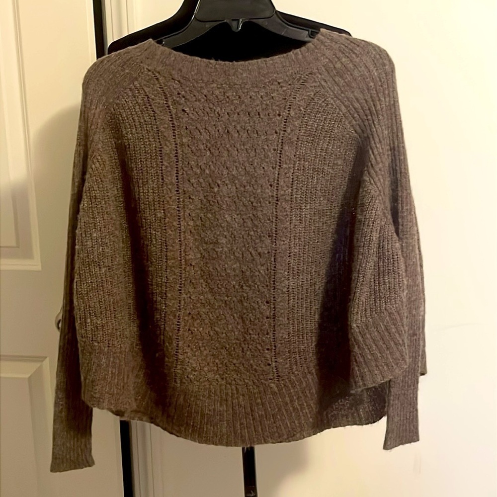 Daisy Fuentes Brown Poncho Sweater Size S